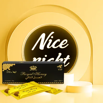 العسل الملكي الماليزى الأصلي Royal Honey VIP (الأكثر مبيعا) عبوة واحدة , كل عبوة تحتوي على 12 كيساً 10 جرام | متجر نايس نايت