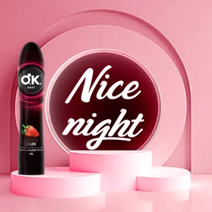 جل مزلق ومساج حميمي بالفراولة من اوكي ( Okey Massage Gel ) تحتوي العبوة 100 مل | متجر نايس نايت
