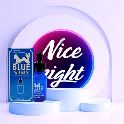 قطرة (بلو ويزارد - Blue Wizard) الأصلية الإثارة الأمريكية للنساء بأقل من 15 دقيقة