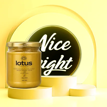 عسل لوتس Lotus معجون عسل الابيميديوم التركي المقوي للرجال – 240 جراماً