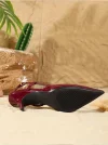 أحذية كعب عالي أنيقة للنساء ذات أصبع قدم مدبب وحزام خلفي بإبزيم واحد، متعددة الاستخدامات ومناسبة للفساتين والحفلات، أنيقة | متجرنايس نايت Nice Night Store