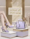 تنسيقات نايس , وجودة عالية 2026 , أحذية كعب عالي، مغلقة من الأمام مرصعة بالراين، أنيقة، أحذية كعب للنساء، أنيقة , حقيبة يد مزينة بالحروف مع محفظة عملات قطة لطيفة، حقيبة كروس بودي صغيرة عصرية، حقيبة كتف نسائية عصرية | متجر نايس نايت Nice Night Store
